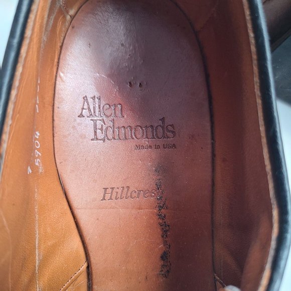 Allen Edmonds HILLCREST Black Leather Shoes‎ US Size 9 D main image 6